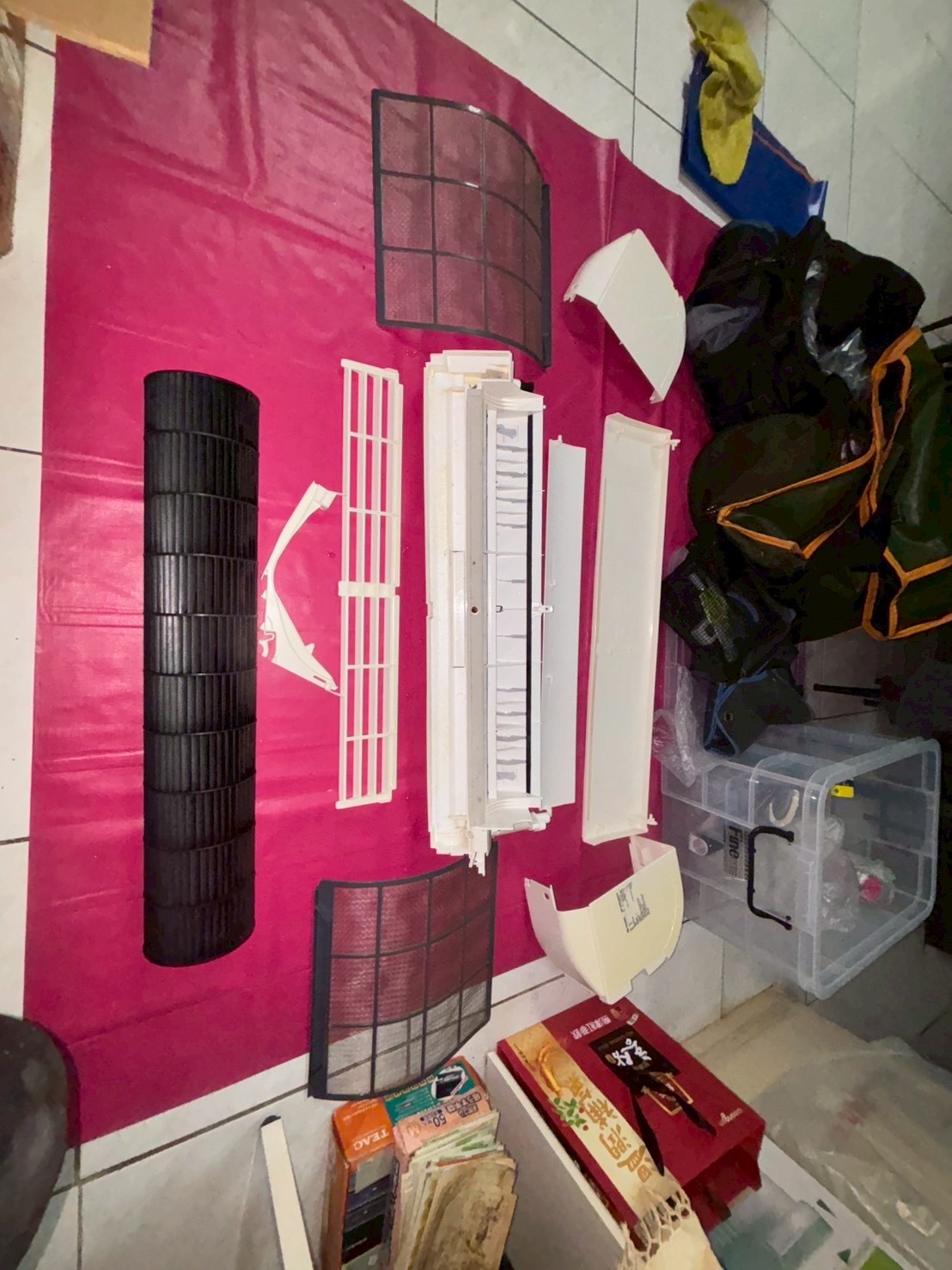 台中北屯分離式冷氣清洗兩台 20250814