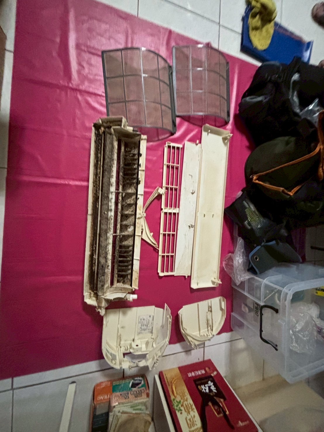 台中北屯分離式冷氣清洗兩台 20250814