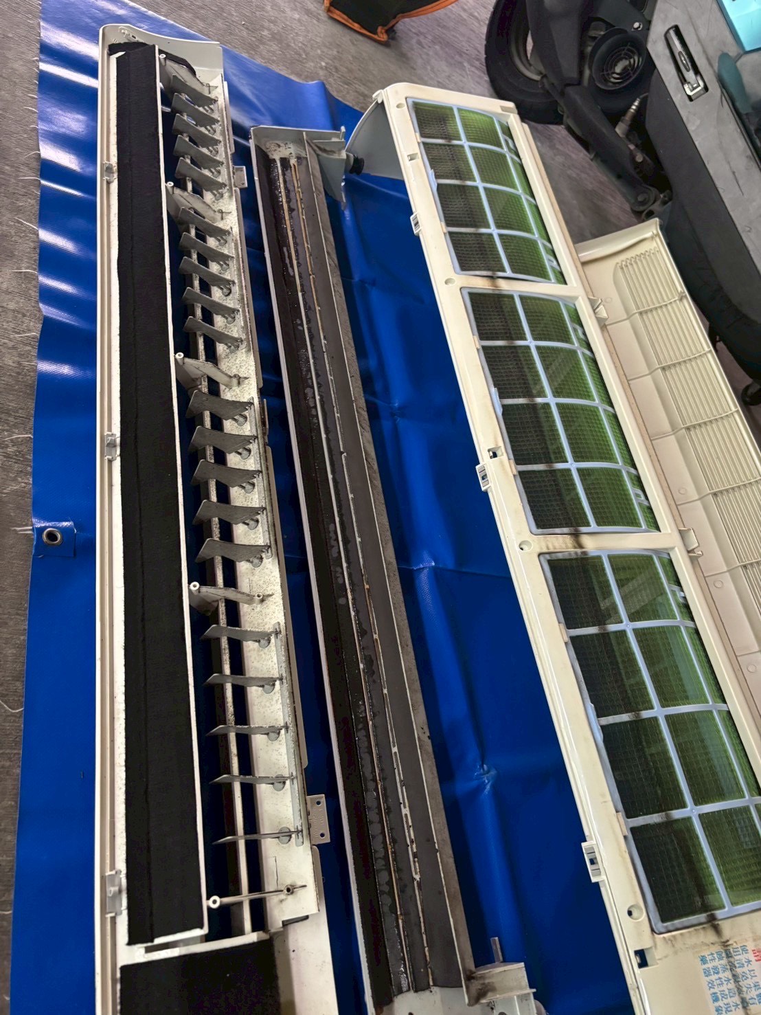 台中北屯松竹寺分離式冷氣清洗一台