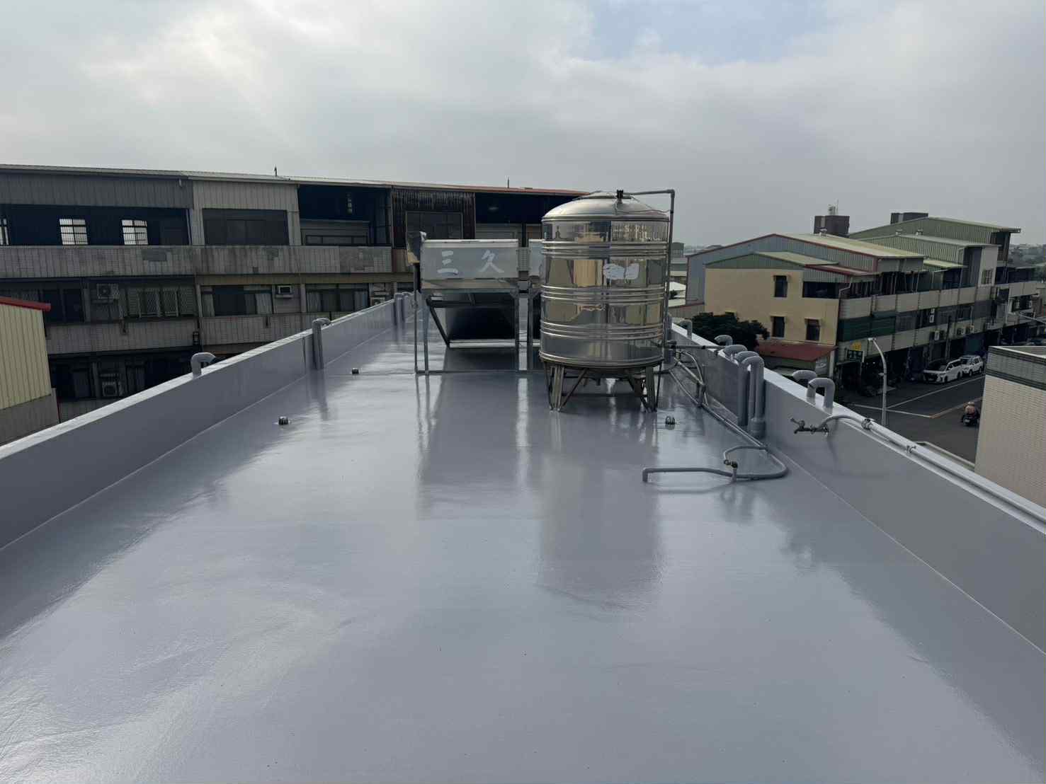 台南太子宮 透天屋頂PU面漆保養