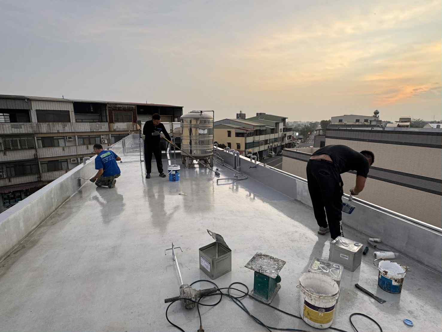 台南太子宮 透天屋頂PU面漆保養