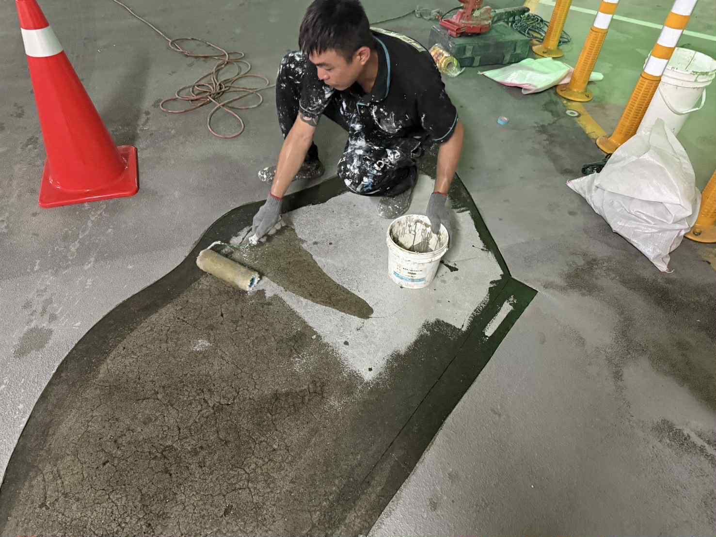 台南新營太子峰雲 EPOXY地坪修補