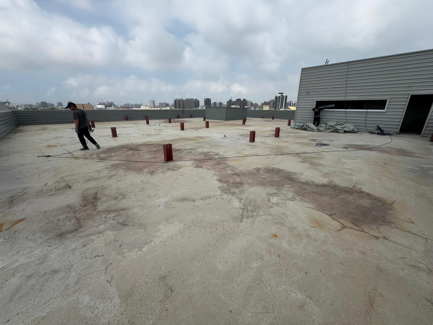 高雄鳥松區廠房PU防水工程