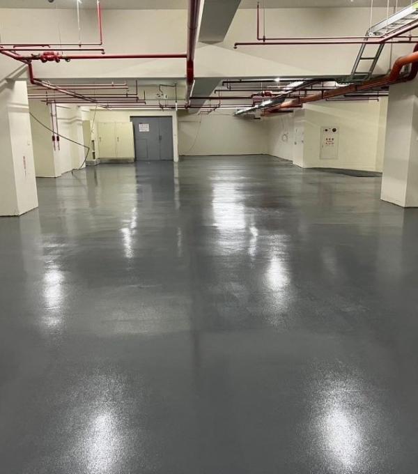 新建大樓 地下室 止滑型EPOXY地坪  數量1600m2 晉躍有限公司 EPOXY地坪 PU防水