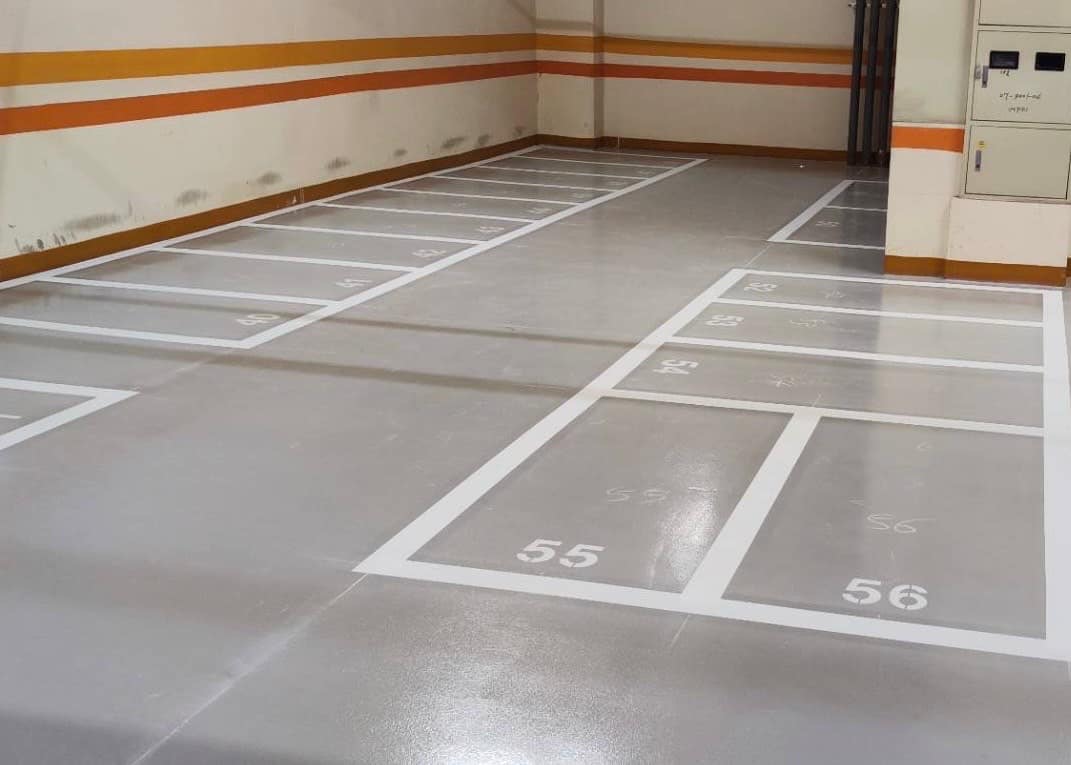 台中太平大樓地下室停車場Epoxy修補翻新案數量350m2