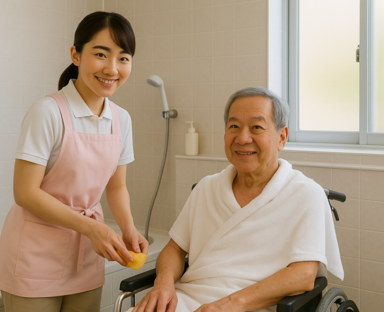 BA07協助沐浴及洗頭 南投草屯如一居家長期照護機構