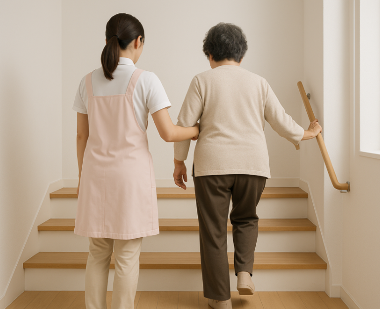 BA12協助上（下）樓梯 南投草屯如一居家長期照護機構